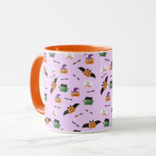 Bus eller godis Pumpkin Jack o lantern Lila Mugg
