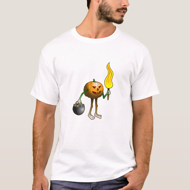 Bus eller godis Pumpkin T Shirt (Framsida)