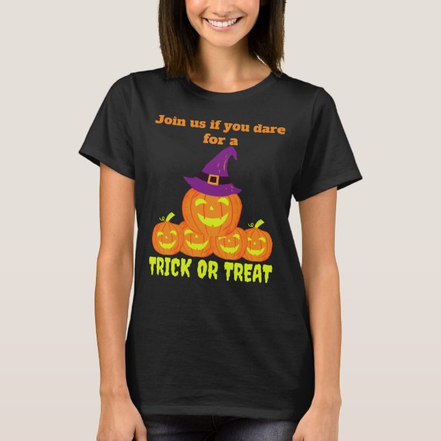 Bus eller godis Pumpkin T Shirt (Framsida)