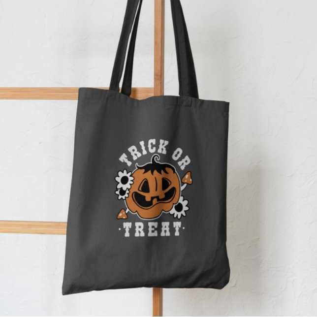 Bus eller godis Pumpkin Tygkasse (Skapare uppladdad)