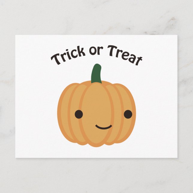 Bus eller godis Pumpkin Vykort (Framsida)