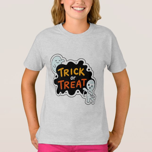 Bus eller godis Roligt T Shirt (Framsida)