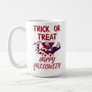 "BUS ELLER GODIS SCARY CLOWN" halloween roligt Kaffemugg