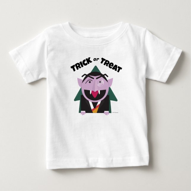 Bus eller godis Sesame Street Halloween T Shirt (Framsida)