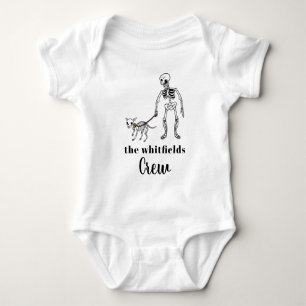 Bus eller godis Skeleton Halloween-familjmatchning T Shirt