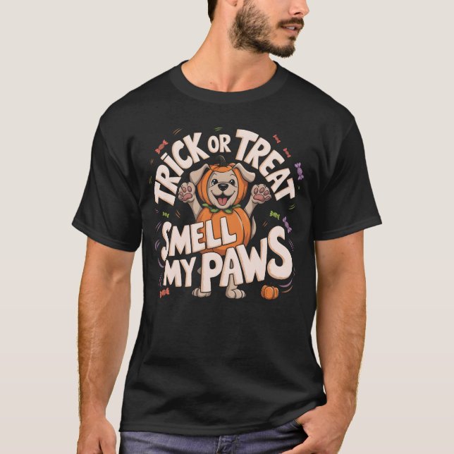 Bus eller godis, Smell My Tassar Halloween Hundäls T Shirt (Framsida)