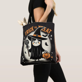 Bus eller godis söt Witch Ghost Tote Bag Tygkasse
