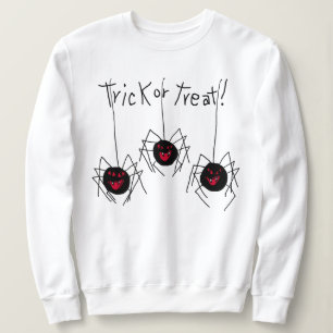 Bus eller godis Spiders Halloween Sweatshirt T Shirt