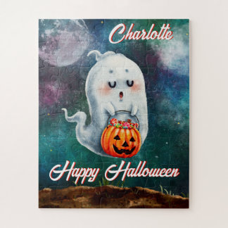 Bus eller godis, Spöken är Söt Happy halloween Pussel