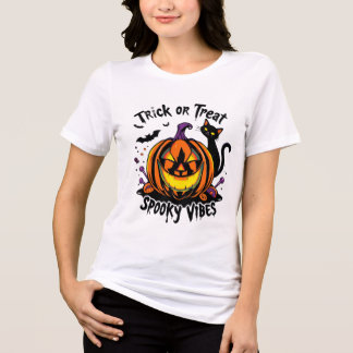 BUS ELLER GODIS SPOOKY HALLOWEEN VIBES T SHIRT