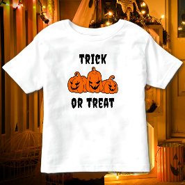 Bus eller godis Spooky Pumpkins Halloween T Shirt