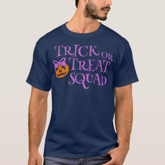 Bus eller godis Squad Halloween Trick eller behand T Shirt