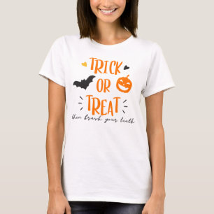 Bus eller godis tandhälsa Halloween T-Shirt