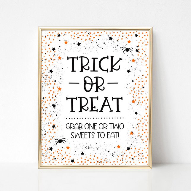 Bus eller godis-tecken för Halloween Poster (Skapare uppladdad)