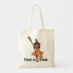 Bus eller godis tjejer Halloween-väska Tygkasse