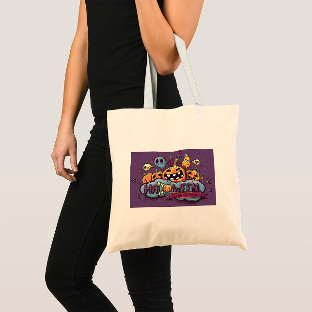Bus eller godis Tote Bag Tygkasse (Skapare uppladdad)