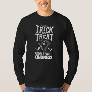 Bus eller godis Var vänlig mot människor Halloween T Shirt