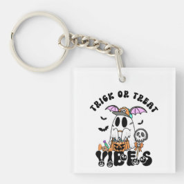 Bus eller godis Vibes Retro Cute Ghost Pumpkin
