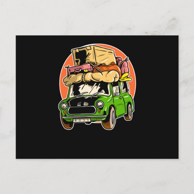 Bus eller godis vykort (Framsida)