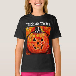 Bus eller godis Whimsical Jack-O-Lantern Pumpkin T Shirt