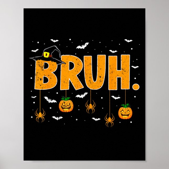 Bus eller godis Witch Hat Bruh Meme Tonåringar Boy Poster (Framsidan)