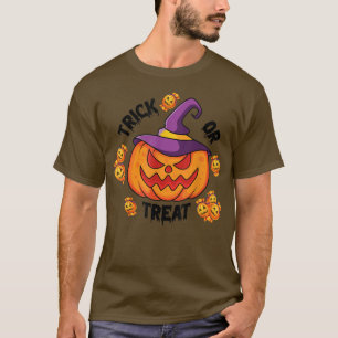 Bus eller godis Witch Pumpkin Women's Halloween Pa T Shirt
