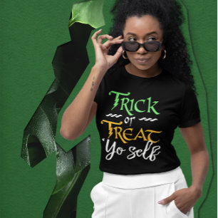 Bus eller godis 'Yo Self Funny Women's Halloween Tröja