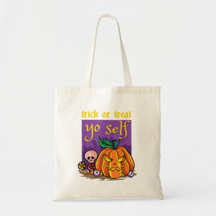 Bus eller godis Yo Self Pumpkin Funny Hallowed Tygkasse