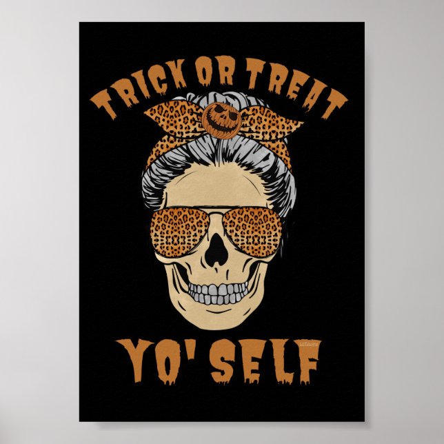 BUS ELLER GODIS YO'S SLF lustiga halloween mamma-s Poster (Framsidan)