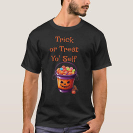 Bus eller godis Yo'Self Candy Bucket Tee Halloween