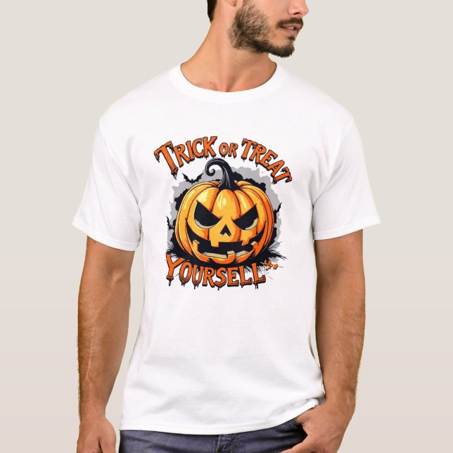 Bus eller godis Yourself Pumpkin T-shirt (Framsida)