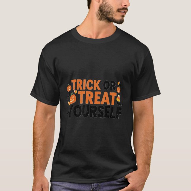 Bus eller godis Yourself T-Shirt - Roligt Hallowee (Framsida)