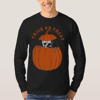 Bus eller godisHalloween skelett T Shirt