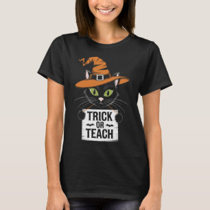 Bus eller lär Groovy lärare Halloween Retro T-shir T Shirt