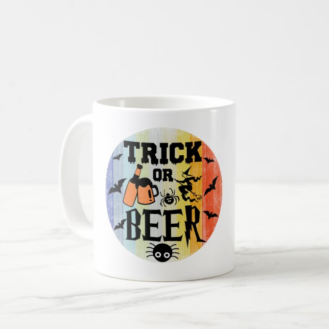 BUS eller ÖL - HALLOWEEN Kaffemugg (Framsida vänster)
