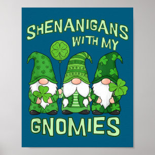 Bus med gnomer Saint Patrick's Day gnom Poster
