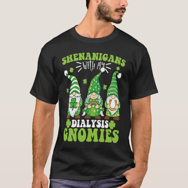 Bus med mina dialysgnomvänner St Patricks D T Shirt (Framsida)