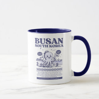 Busan South Korea Retro City  Mugg