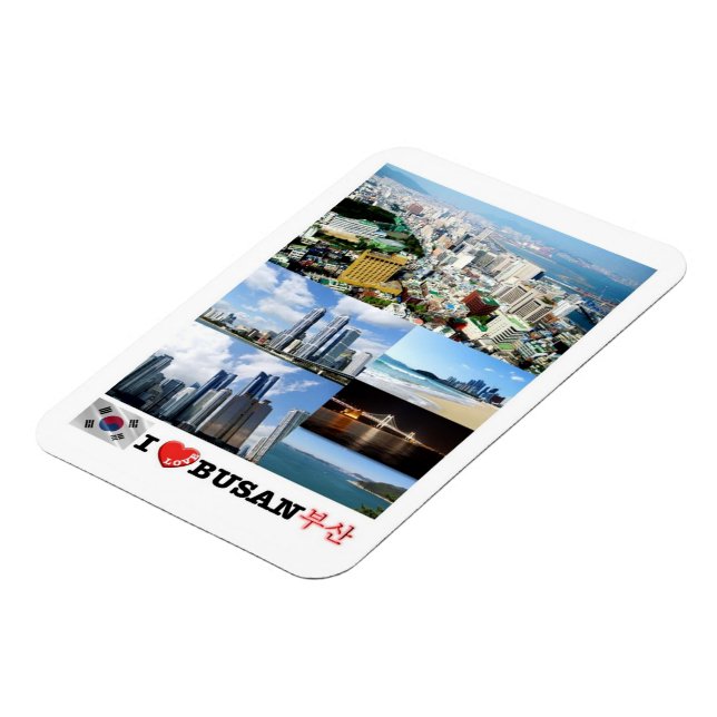 Busan - Sydkorea - I Kärlek - Magnet (Vänstra Sidan)