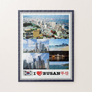 Busan - Sydkorea - I Kärlek - Pussel