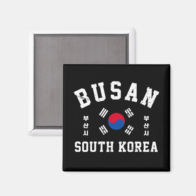 Busan Sydkorea  Magnet (Front/Back)