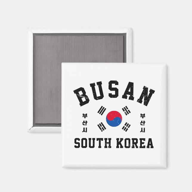 Busan Sydkorea  Magnet (Front/Back)