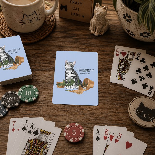 Busar katt planter casinokort (Skapare uppladdad)