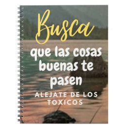 Busca que las cosas cosas buenas pasen anteckningsbok