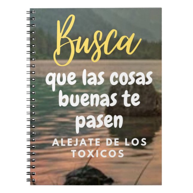 Busca que las cosas cosas buenas pasen anteckningsbok (Framsidan)