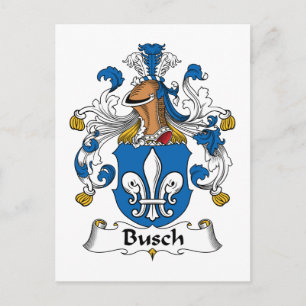 Busch Family Crest Vykort
