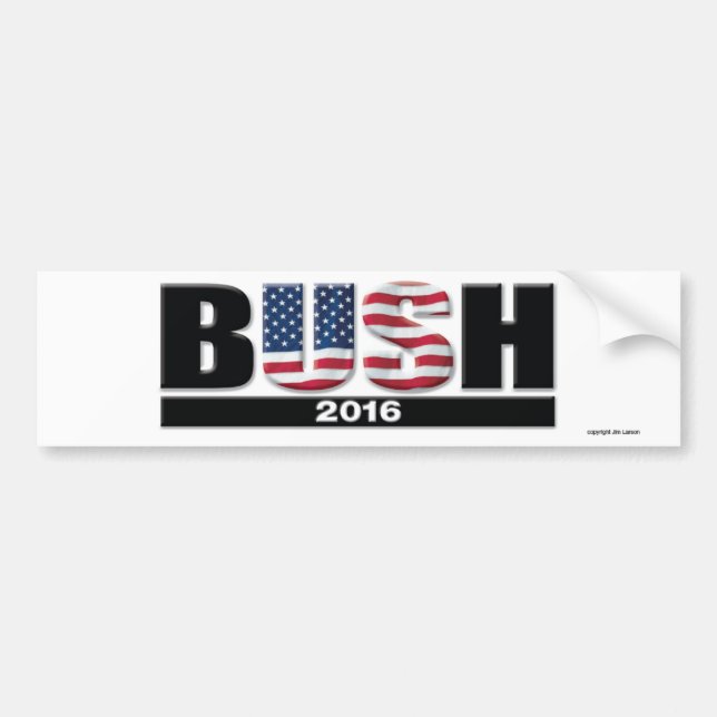 Bush 2016 dekal (Framsidan)