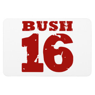 BUSH 2016 ENHETLIGT BEKYMRAT - .PNG MAGNET