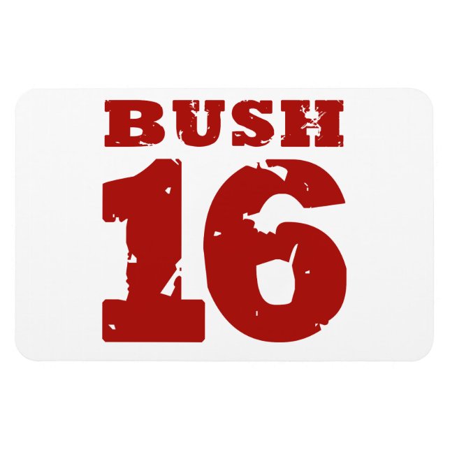 BUSH 2016 UNIFORM DISTRESSED -.png Magnet (Horisontell)