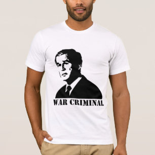 Bush är en krigsförbrytare t-shirt